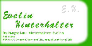 evelin winterhalter business card